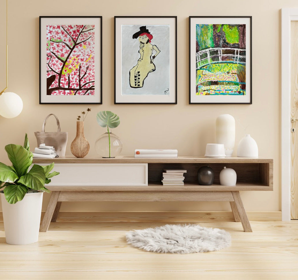 Selection of giclée prints by The Life Cycle Design