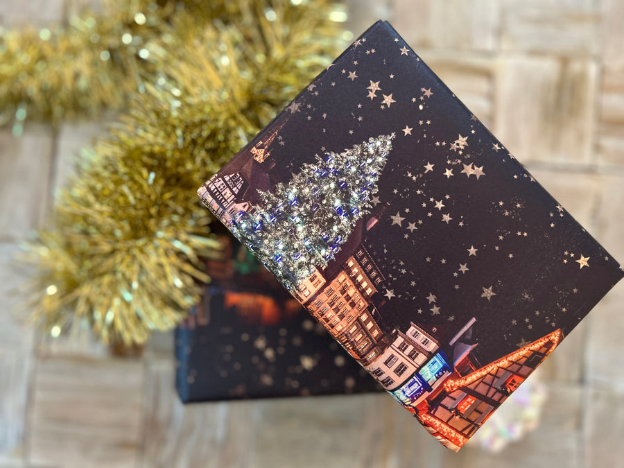 Magical Strasbourg Christmas markets, luxe, eco-friendly wrapping paper & gift tag set