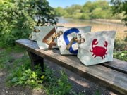 727 Sailbags Midinette clutch with rope handle