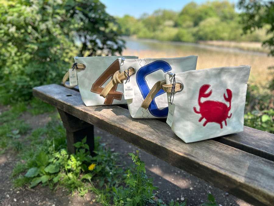 727 Sailbags Midinette clutch with rope handle