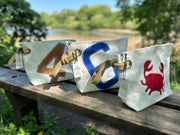727 Sailbags Midinette clutch with rope handle