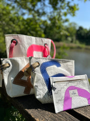 727 Sailbags Midinette clutch with rope handle