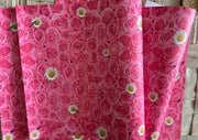 Pink rose & daisies wrapping sheets, 100gsm, 500mm x 700mm