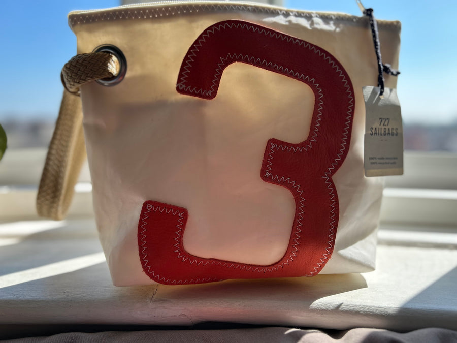 727 Sailbags Midinette clutch with rope handle