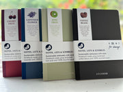 Reclaimed kiwi, coffee beans, cherry or lavender (15cm x 21cm) notebooks with 100% recycled paper- Winner Gift of the Year 2022