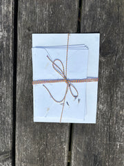 Cornflower cotton rag A5 paper & envelopes – luxury handmade floral stationery set