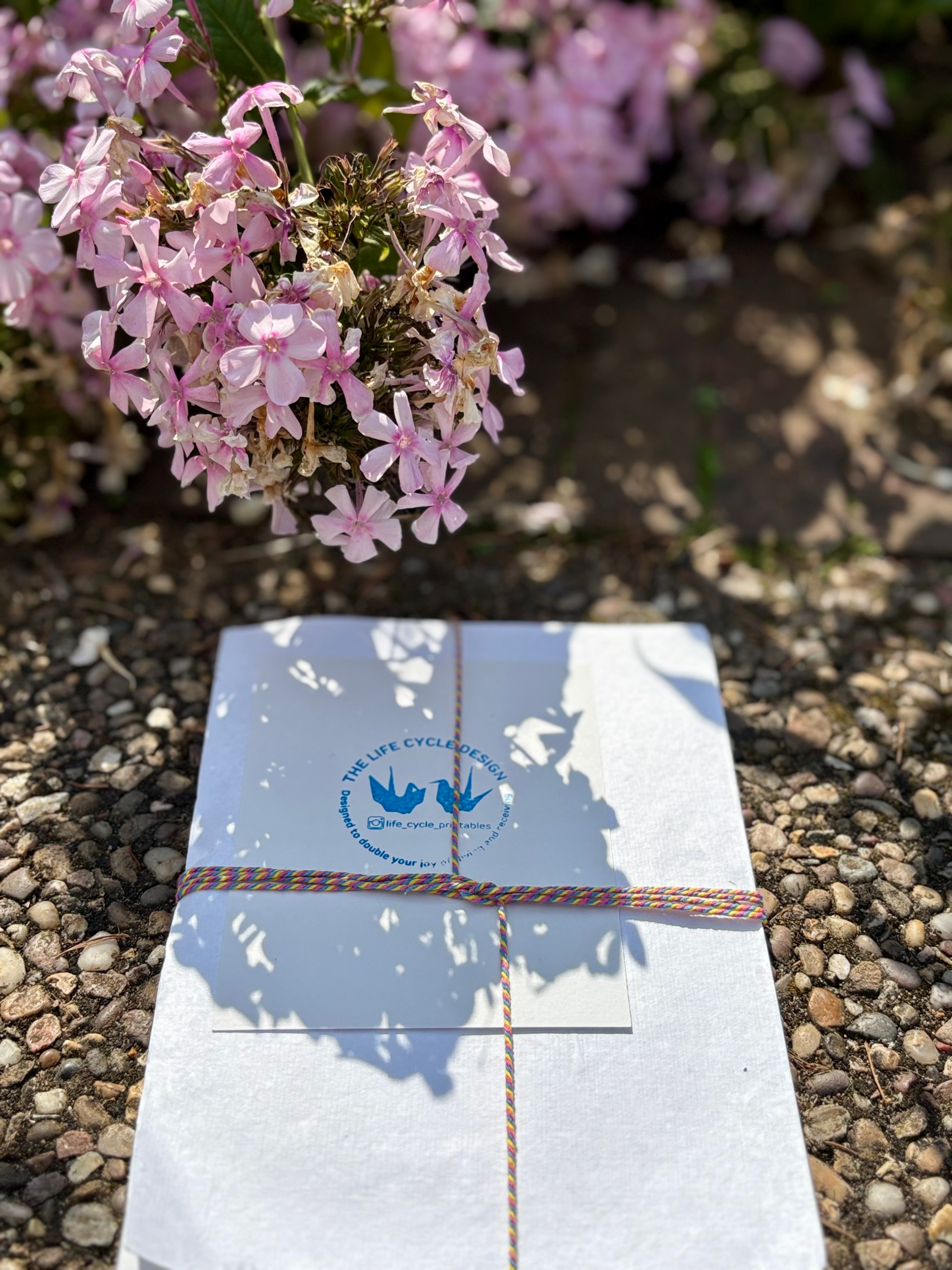 Cornflower cotton rag A5 paper & envelopes – luxury handmade floral stationery set