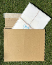 Cornflower cotton rag A5 paper & envelopes – luxury handmade floral stationery set