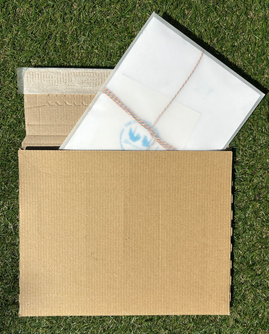 Cornflower cotton rag A5 paper & envelopes – luxury handmade floral stationery set