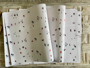 Alpine ski scene luxe wrapping paper & gift tag set