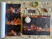 Magical Strasbourg Christmas markets, luxe, eco-friendly wrapping paper & gift tag set
