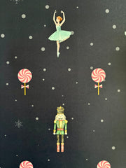 Eco-friendly Nutcracker inspired wrapping paper & gift tag set