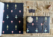 Eco-friendly Nutcracker inspired wrapping paper & gift tag set