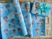 It's a boy wrapping sheets, 120gsm, 500mm x 700mm