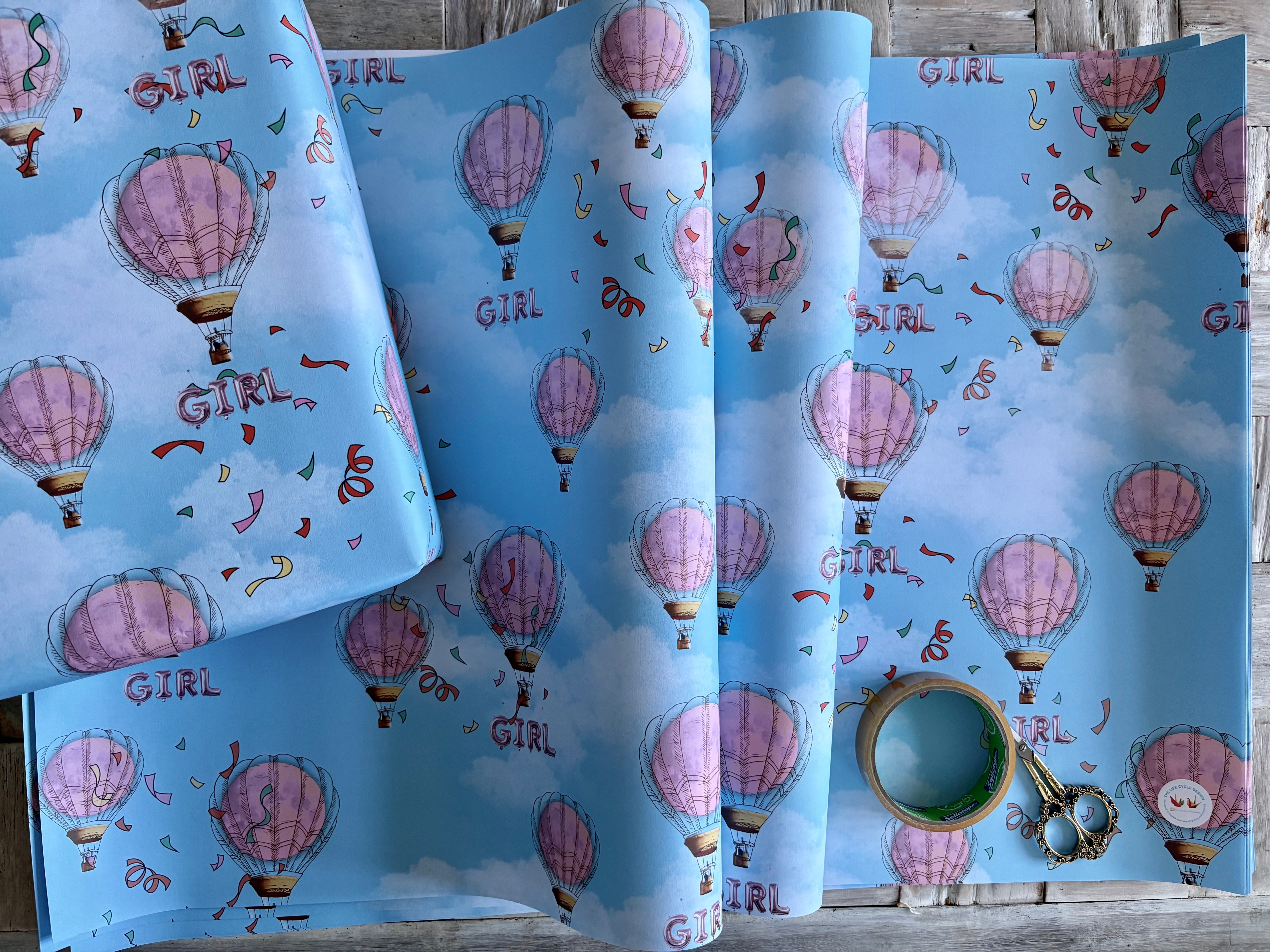 Its a girl wrapping sheets, 120gsm, 500mm x 700mm