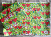 Painted hearts wrapping sheets, 120gsm, 500mm x 700mm