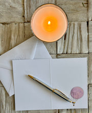 It's a girl greeting card with hand embossed envelope