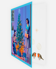 Pack of 5 Retro Christmas seconds cards.